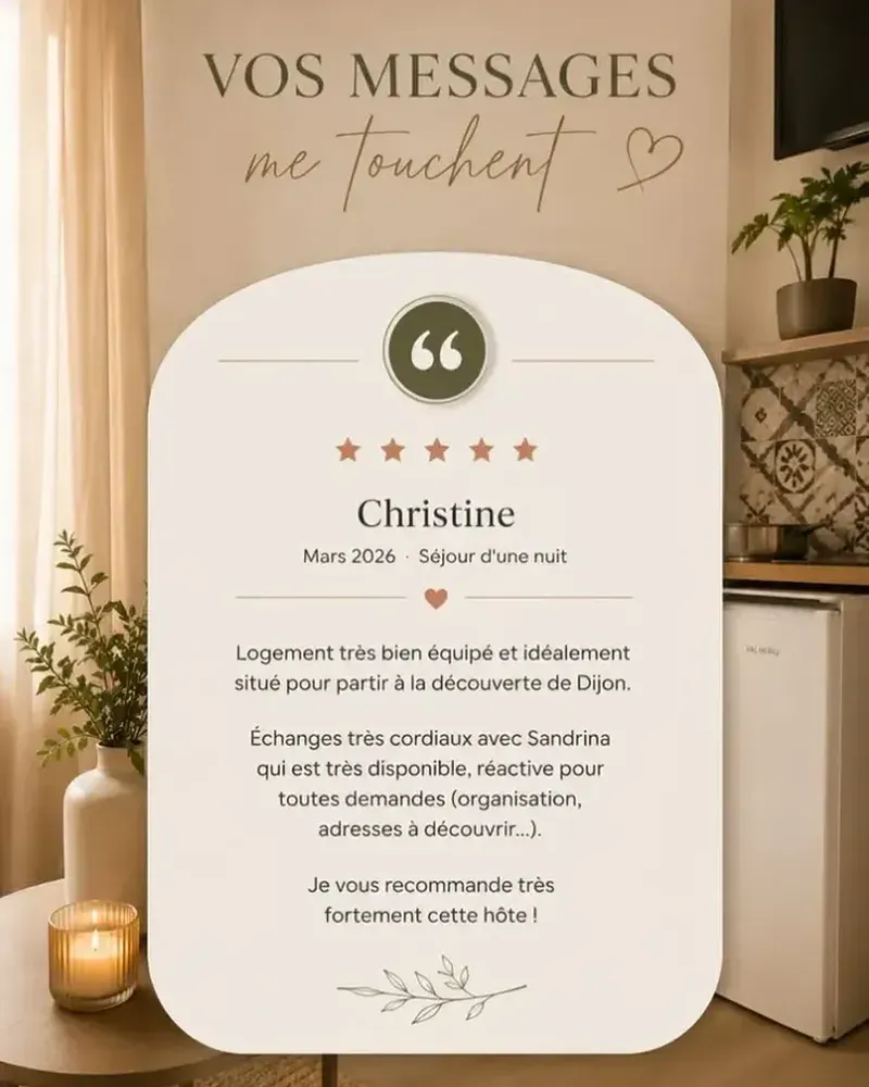 Capture d'écran d'un avis client stay & clé