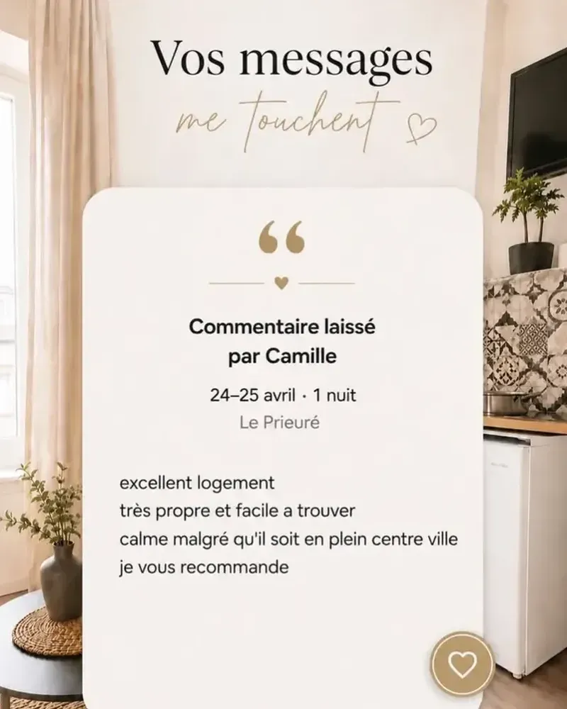 Capture d'écran d'un avis client stay & clé